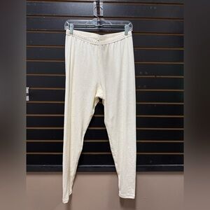 Isis Cream Floral Thermal Base Layer Pants L